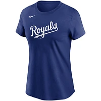 Women's Nike Royal Kansas City Royals Wordmark T-Shirt