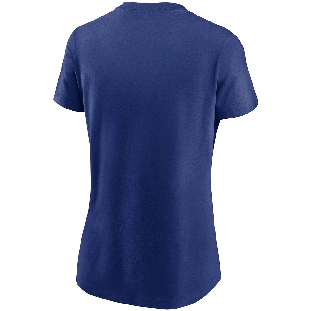 Women's Nike Royal Kansas City Royals Wordmark T-Shirt