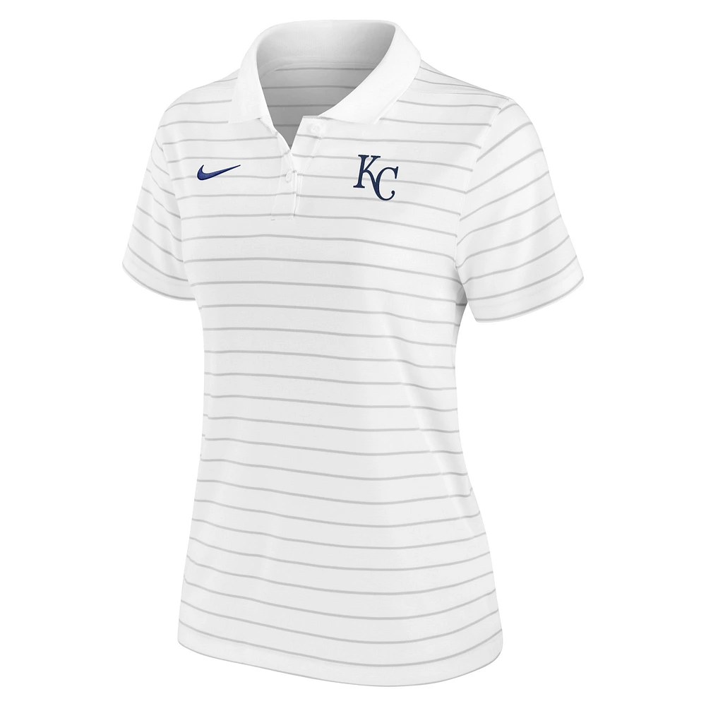 Women's Nike White Kansas City Royals Authentic Collection Victory Performance Polo