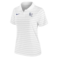 Women's Nike White Kansas City Royals Authentic Collection Victory Performance Polo
