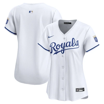 Maillot Nike blanc domicile des Kansas City Royals pour femme, édition limitée