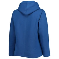 Women's Soft as a Grape Royal Kansas City Royals Plus Side Split Pullover Hoodie