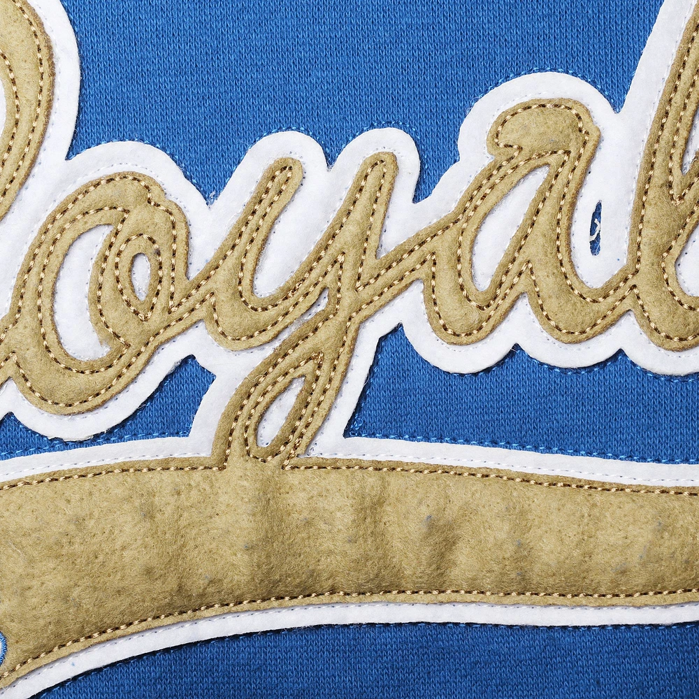 Women's Soft as a Grape Royal Kansas City Royals Plus Side Split Pullover Hoodie