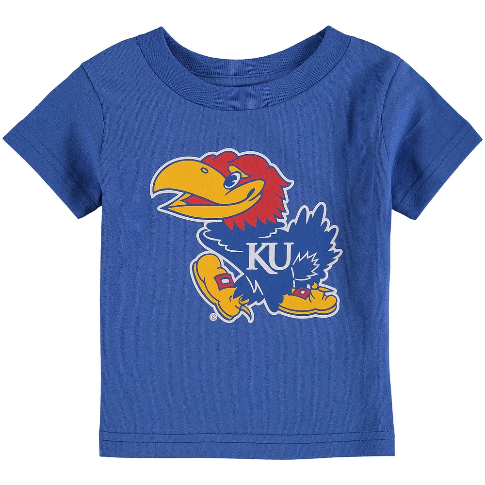 T-shirt à gros logo Royal Kansas Jayhawks pour bébé