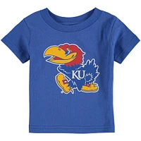 T-shirt à gros logo Royal Kansas Jayhawks pour bébé