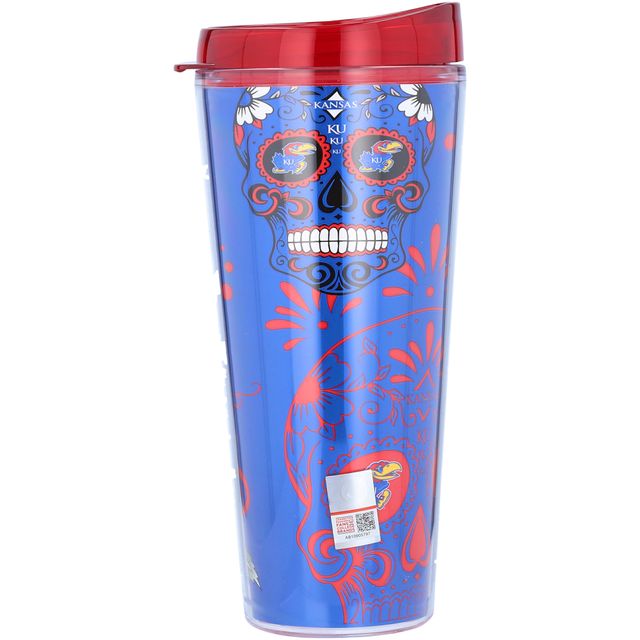 Jayhawks du Kansas 22 oz. Gobelet Día de los Muertos