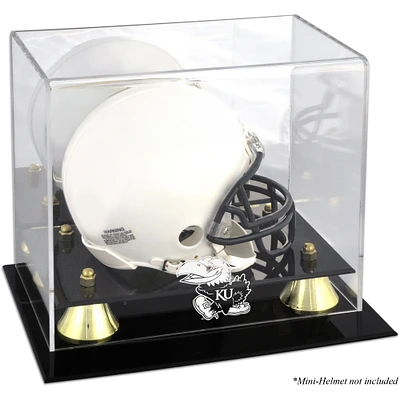 Kansas Jayhawks Golden Classic Logo Mini Helmet Display Case