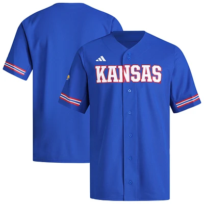 Maillot de baseball réplique adidas Royal Kansas Jayhawks pour homme