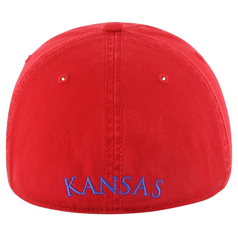 Men's '47 Red Kansas Jayhawks Classic Franchise Legacy Fitted Hat