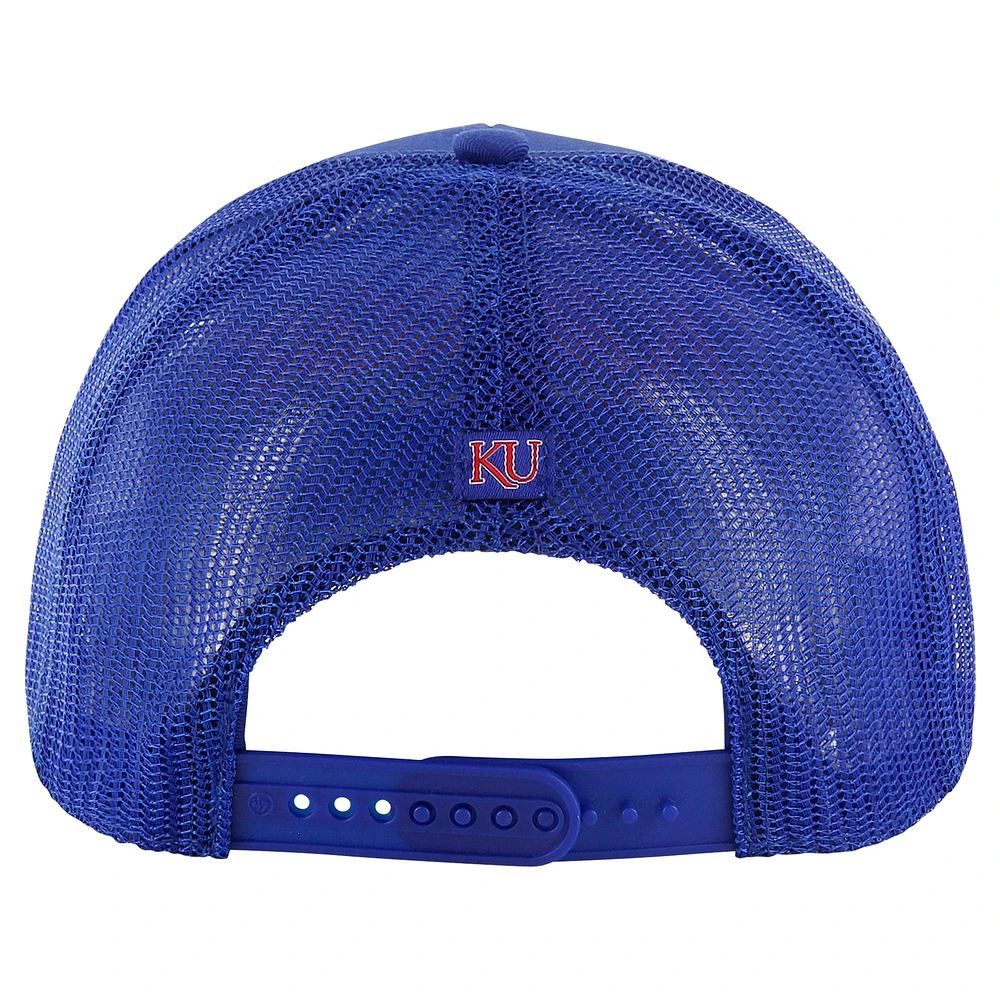 Men's '47 Royal Kansas Jayhawks Garner Trucker Adjustable Hat