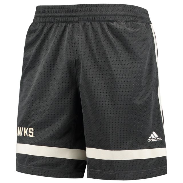 Short de basket-ball rétro inversé Kansas Jayhawks adidas charbon pour hommes