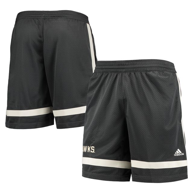 Short de basket-ball rétro inversé Kansas Jayhawks adidas charbon pour hommes