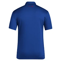 Men's adidas Royal Kansas Jayhawks 2024 Coaches AEROREADY Polo