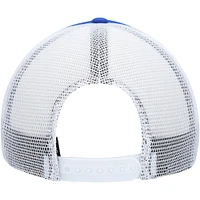 Men's adidas Royal Kansas Jayhawks Script Trucker Snapback Hat