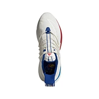 Men's adidas White/Red Kansas Jayhawks Alphaboost V1 Sustainable BOOST Shoes