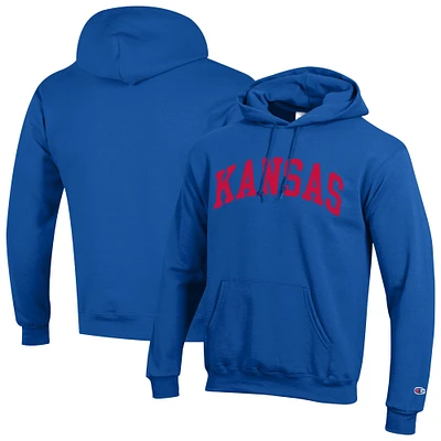 Sweat à capuche en polaire Basic Arch Champion Royal Kansas Jayhawks pour homme