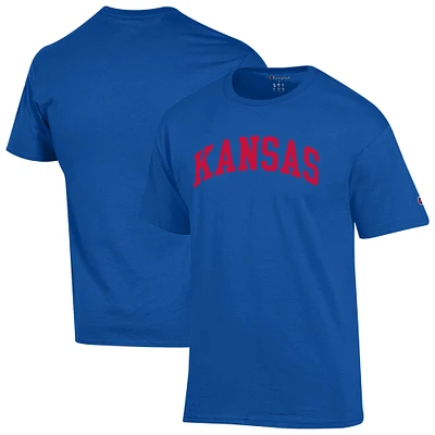 T-shirt à manches courtes pour homme Champion Royal Kansas Jayhawks