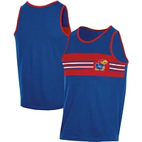 Men's Champion Royal Kansas Jayhawks Colorblock Tank Top