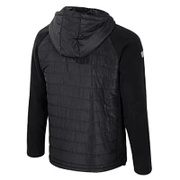 Men's Colosseum  Black Kansas Jayhawks Block The Sun Full-Zip Hooded Jacket
