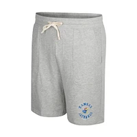 Men's Colosseum Heather Gray Kansas Jayhawks Love To Hear This Terry Shorts