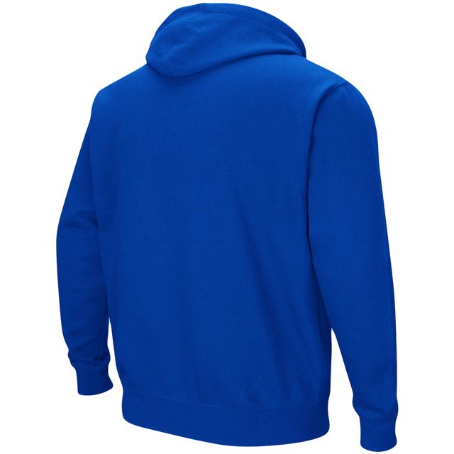 Sweat à capuche Colosseum Royal Kansas Jayhawks Big & Tall Arch Logo 2.0 pour homme