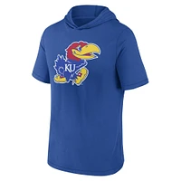 Men's Fanatics  Royal Kansas Jayhawks Primary Logo Hoodie T-Shirt