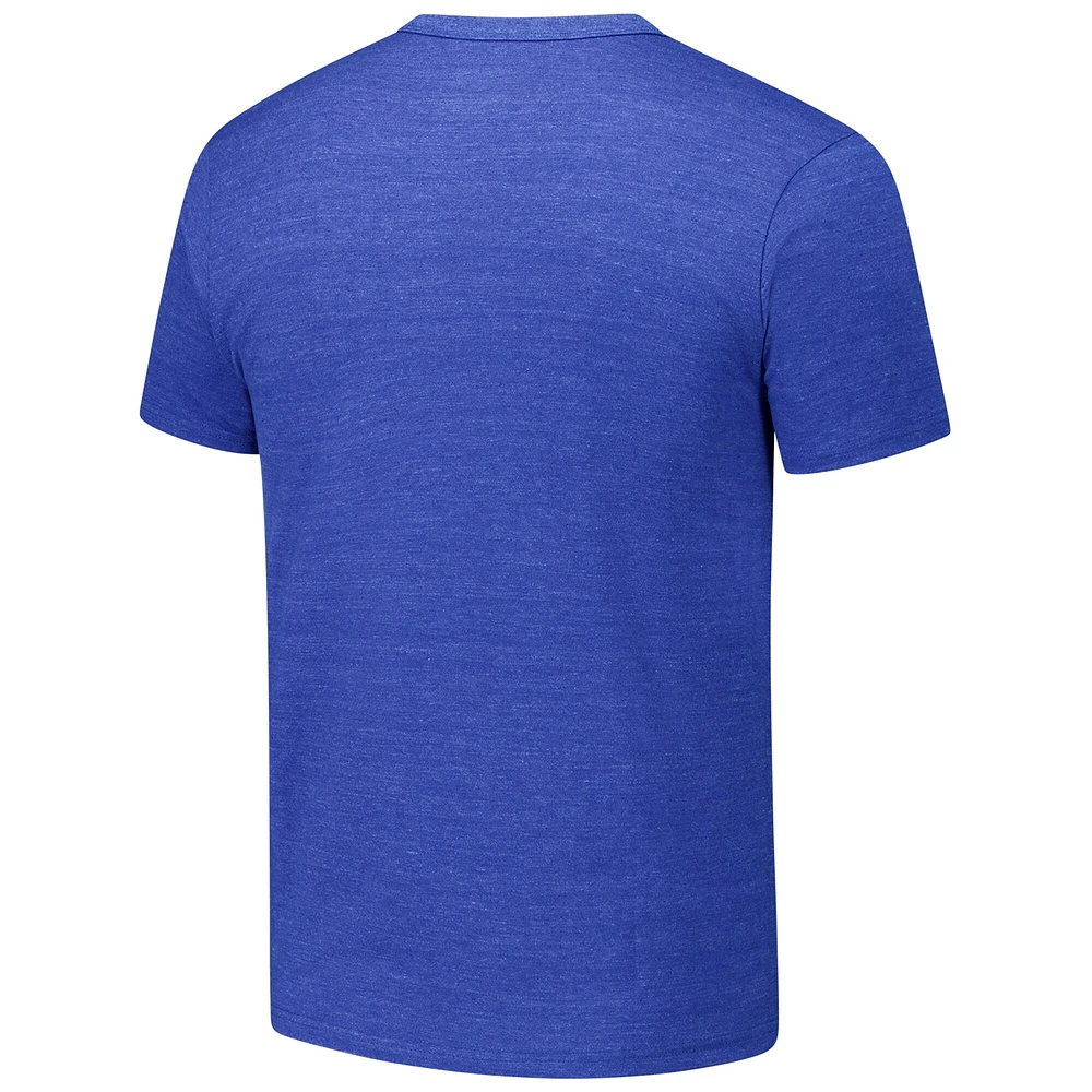 Men's League Collegiate Wear Heather Royal Kansas Jayhawks Victory Falls Tri-Blend T-Shirt