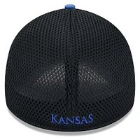 Casquette New Era camouflage/noir Kansas Jayhawks Active 39THIRTY Flex pour hommes