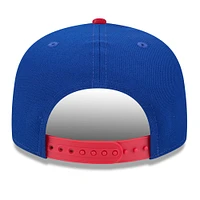 Men's New Era Royal/Red Kansas Jayhawks Two-Tone 9FIFTY Snapback Hat