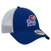 Casquette ajustable 9FORTY pour homme New Era Royal Kansas Jayhawks