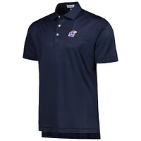 Men's Peter Millar Navy Kansas Jayhawks Dolly Performance Jersey Polo
