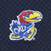 Men's Peter Millar Navy Kansas Jayhawks Dolly Performance Jersey Polo