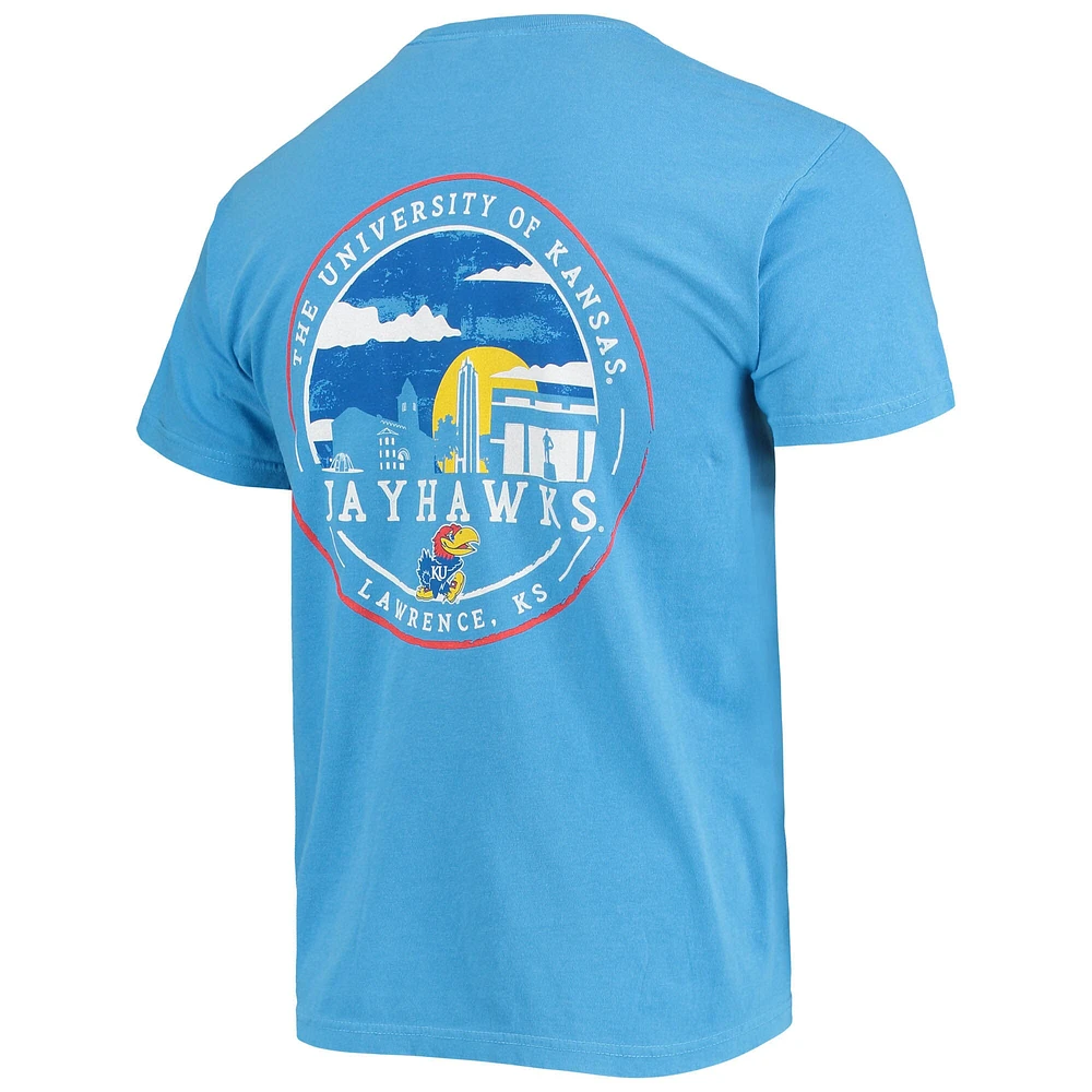 Men's Royal Kansas Jayhawks Circle Campus Scene T-Shirt