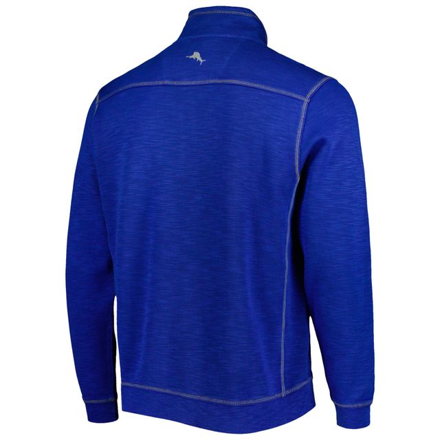 Tommy Bahama Royal Kansas Jayhawks Sport Tobago Bay Tri-Blend Mock Neck Half-Zip Jacket