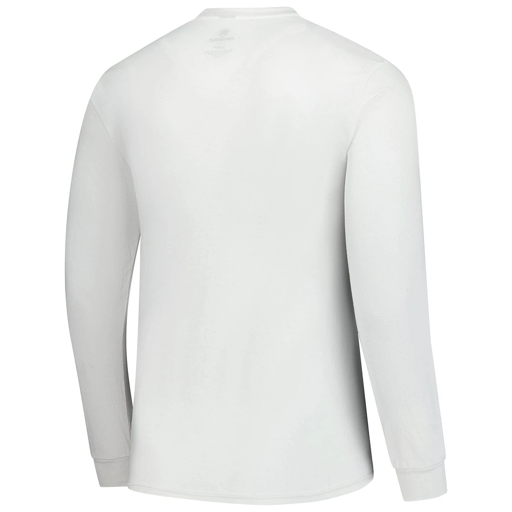 Men's  White Kansas Jayhawks Basic Long Sleeve T-Shirt