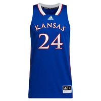 Unisex adidas KJ Adams Jr Royal Kansas Jayhawks NIL Basketball Replica Player Jersey