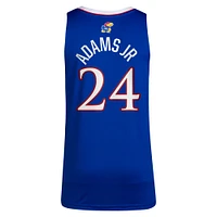 Unisex adidas KJ Adams Jr Royal Kansas Jayhawks NIL Basketball Replica Player Jersey