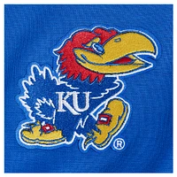 Women's Pro Standard Royal Kansas Jayhawks Sequin Boxy Cropped Pullover Sweatshirt