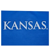 Women's Pro Standard Royal Kansas Jayhawks Sequin Boxy Cropped Pullover Sweatshirt
