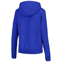Women's Stadium Athletic Royal Kansas Jayhawks Big Logo Pullover Hoodie