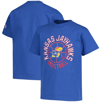 T-shirt de basket-ball Champion Royal Kansas Jayhawks pour jeunes