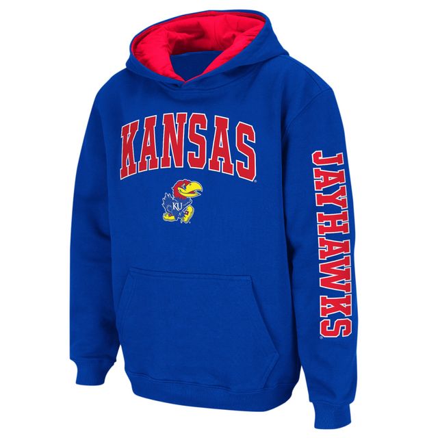 Sweat à capuche pour jeune Colosseum Royal Kansas Jayhawks 2-Hit Team