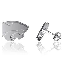 Dayna Designs Kansas State Wildcats Team Logo Silver Post Earrings