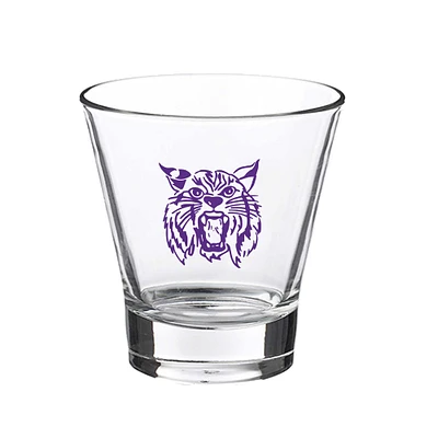 Chats sauvages de l’État du Kansas 12oz. Verre à roche à voûte inclinée