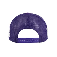 Casquette réglable de camionneur à bande latérale violette '47 Kansas State Wildcats pour hommes
