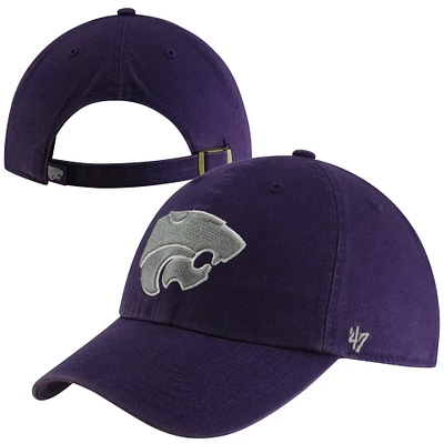 Casquette ajustable Vintage Clean Up '47 pour hommes, violet, Kansas State Wildcats