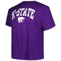 Men's Champion Purple Kansas State Wildcats Big & Tall Arch Over Logo T-Shirt