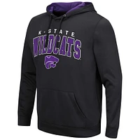 Men's Colosseum Black Kansas State Wildcats Resistance Pullover Hoodie