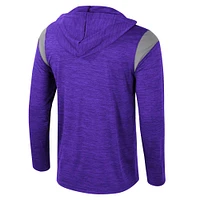 Men's Colosseum Purple Kansas State Wildcats Dozer Half-Zip Windshirt
