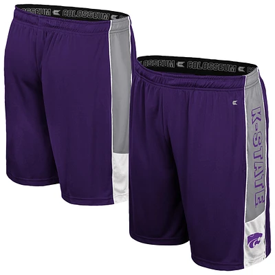 Short Quantum violet Colosseum pour homme des Kansas State Wildcats